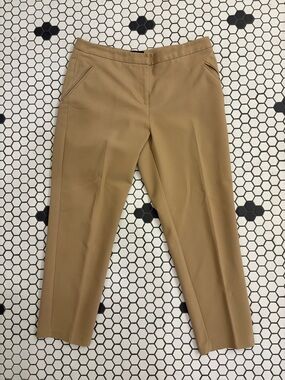 TopShop Camel Cropped Tapered Pants Women’s Size 8 Ankle Length